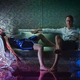 Elle Fanning and Refn (Photo: Amazon Studios/Broad Green Pictures)